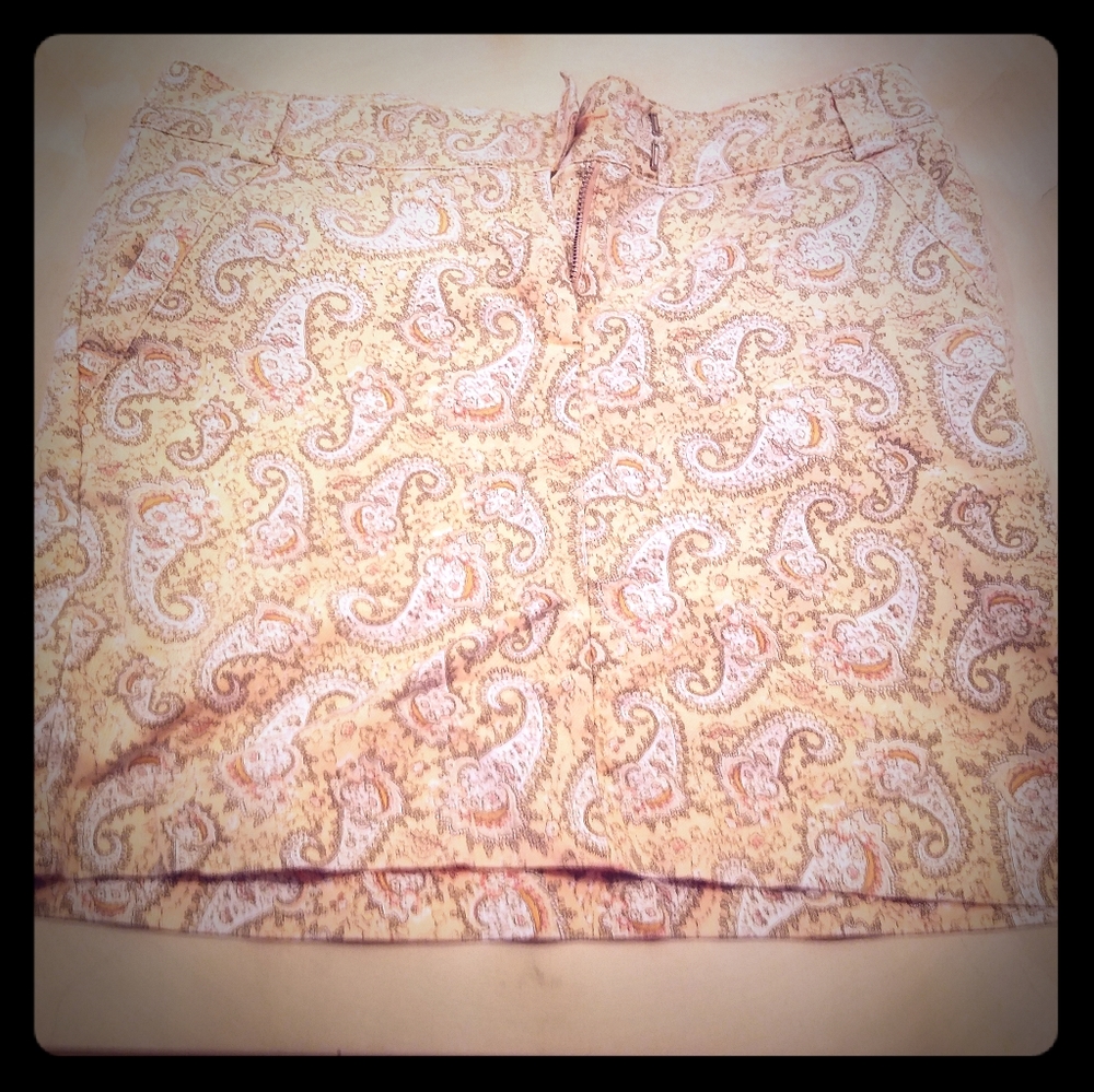 Paisley mini skirt